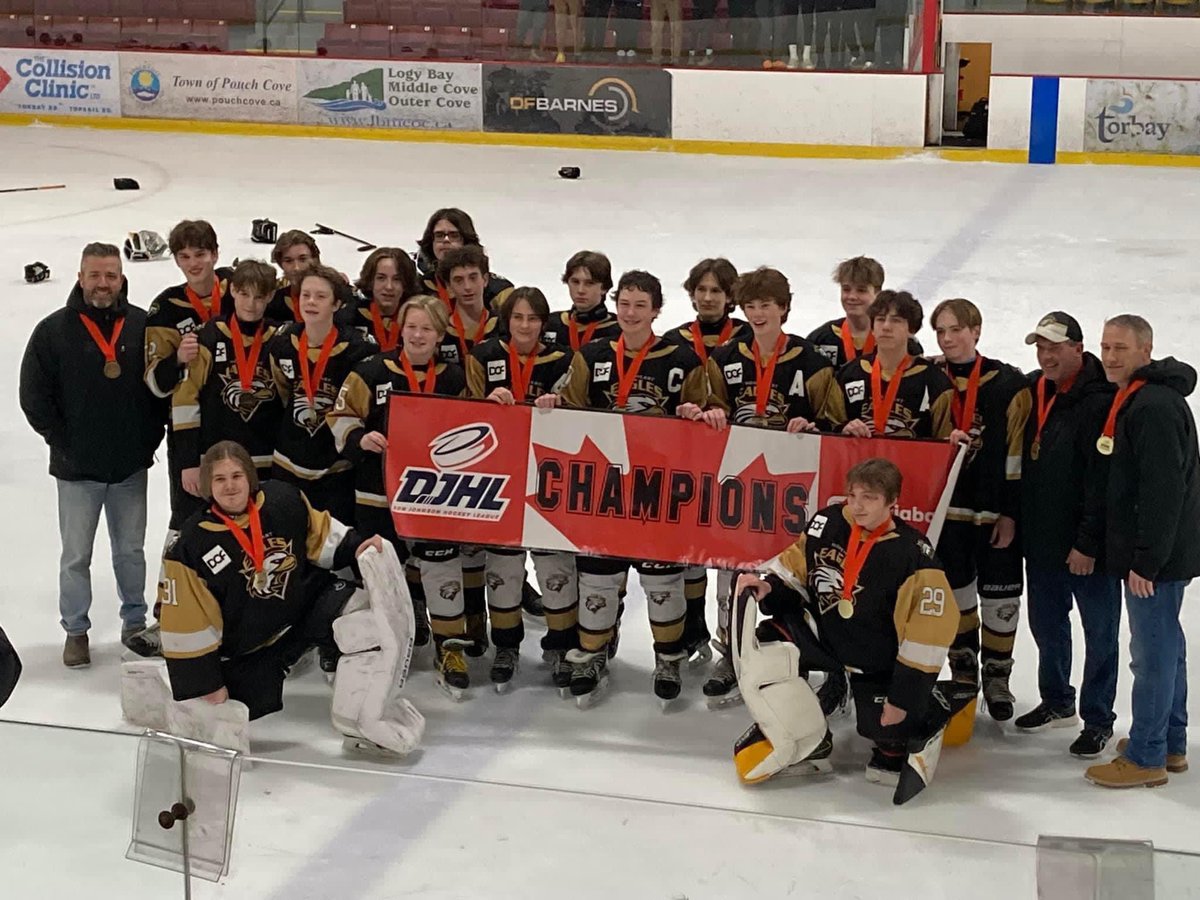 U15 B Northeast Eagles make quick work of the playoffs winning gold! They motored on through the regular season with ease. Next? Provincials! Let’s go!!💛🦅🖤