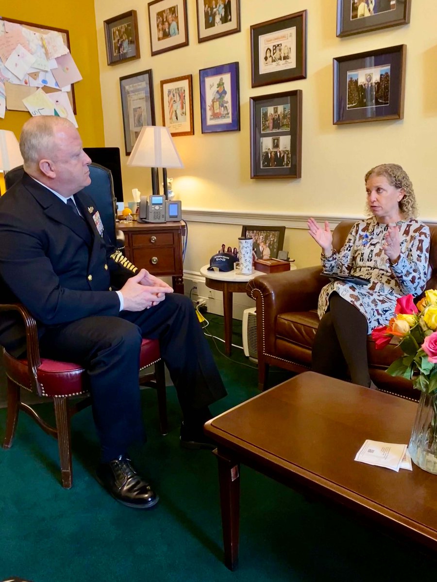 It was great speaking with @RepDWStweets about quality of life issues our Sailors and their families face. I look forward to speaking with you more next week for the Military Construction, Veterans Affairs, and Related Agencies Appropriations hearing.