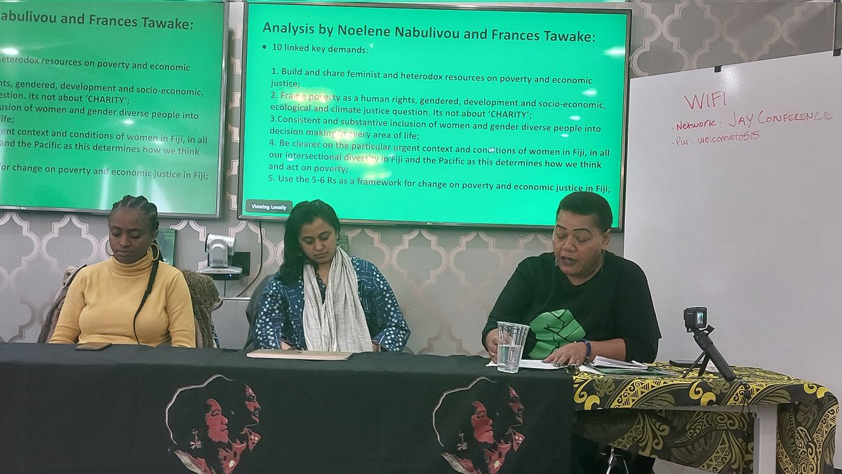 PacWPSMediators's tweet photo. "The brave women name the injustice" -
@FrancesTawake brings the narrative of @diva4equality
#Power2Power network and their 10 demands for #economicjustice in the Pacific - @lotupasifika @CSW68Pacific https://t.co/b3TFXBBMWC