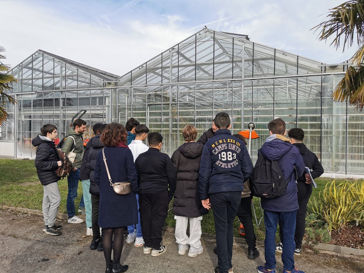 INRAE_PdL's tweet photo. Journée de visite pour des collégiens et collégiennes sur notre site à Beaucouzé dans le cadre de #MadeinAngers Un grand plaisir de leur faire découvrir en partenariat avec @InstitutAgroRA nos installations et travaux de recherche ! https://t.co/kFhXcTlVpI