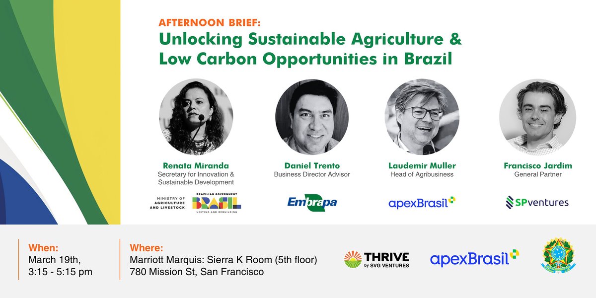 This is a limited capacity event for agribusinesses, biofuel producers, agtech investors, and other key sustainable agriculture stakeholders looking to better understand current business opportunities in Brazil.  Register to be considered for a spot.  lnkd.in/enRHNezV