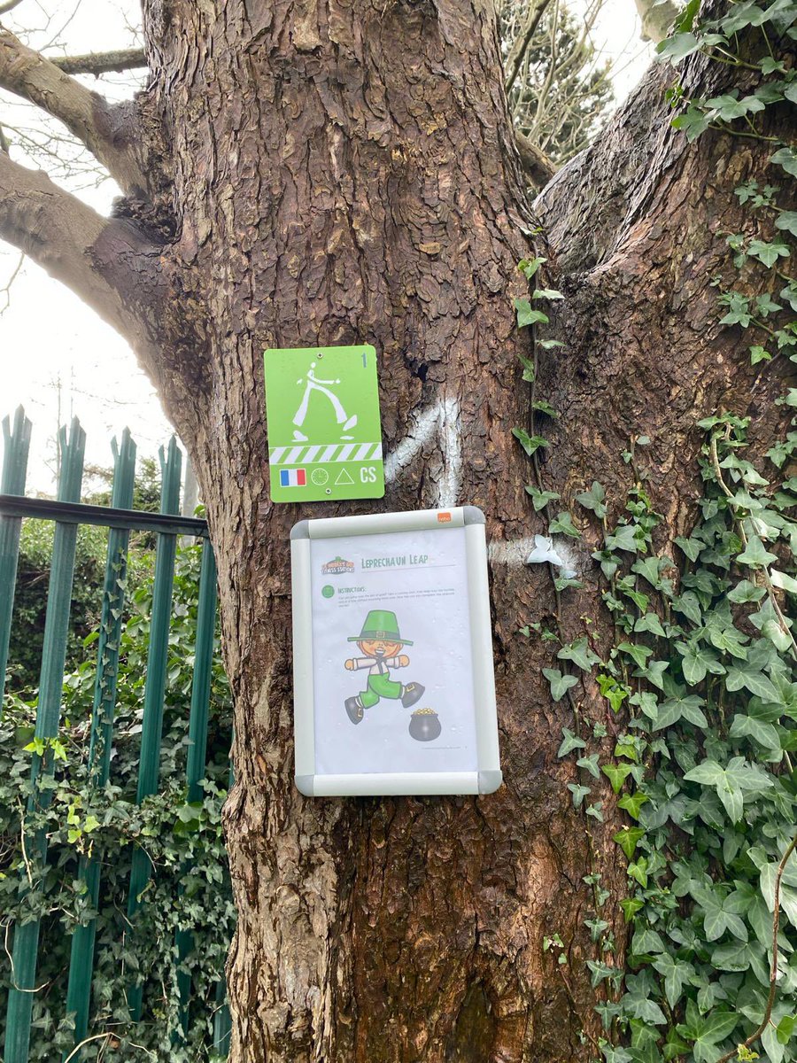 Our Active Schools Walkway is up & running. The students will test it out tomorrow with a St Patrick’s Day Fitness Trail 🍀 The children may also wear green if they wish. #StPatricksDay2024 #activeschool @ActiveFlag @StKiliansDS