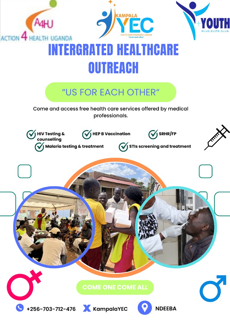 #SavetheDate: We pitch camp in Ndeeba, tomorrow for an integrated healthcare outreach. COME ONE COME ALL.