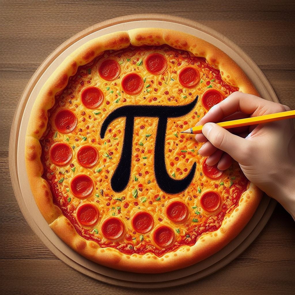 MarGomezH's tweet photo. ¿Sabías que hoy es el día del número Pi? ¿Sabías también que este número determina cosas tan importantes como que tu GPS funcione, que el cielo sea azul o puedes "verlo" incluso en una rica pizza? 
¡Abro hilo!
#PiDay2024 #PiDay https://t.co/D0SGW626Oz