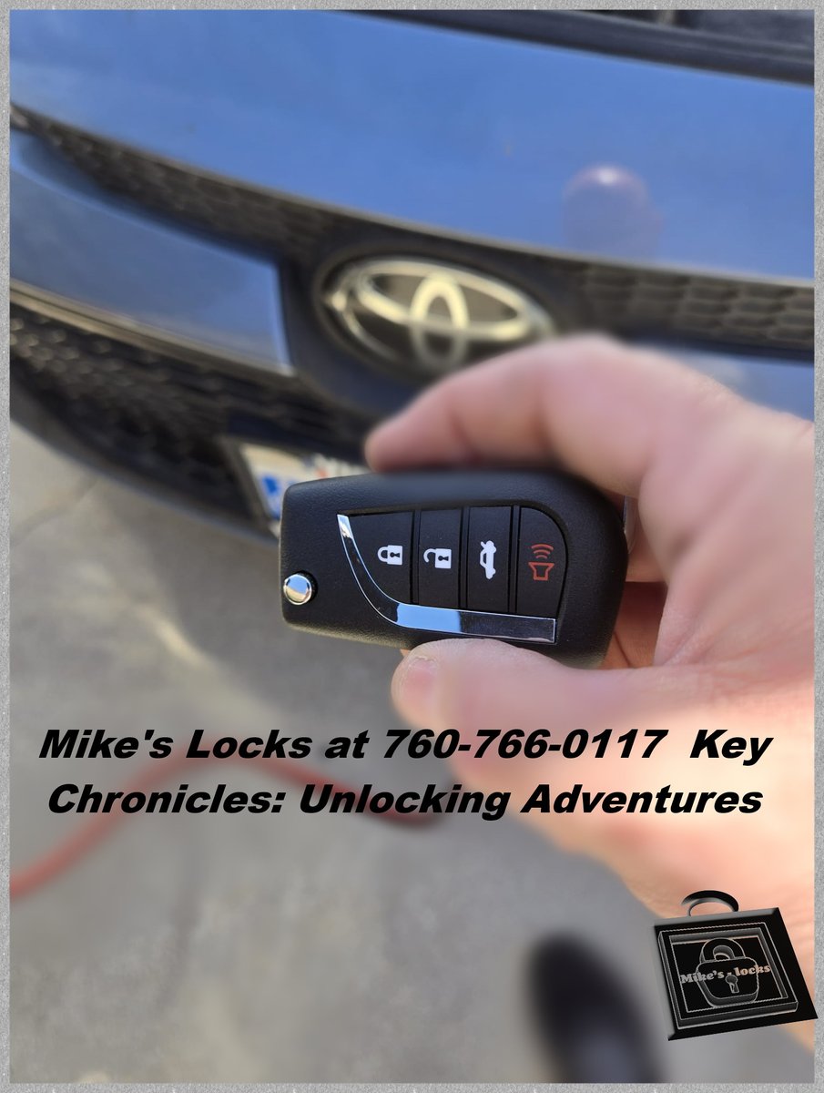 LocksMikes's tweet image. Mike's Locks at 760-766-0117 Key Craft: Specialized Remote Control Solutions by Mike's Lock

#LocksmithSolutions #KeyCraftsmanship #SecureYourWorld #MasterOfKeys #LocksmithExperts #KeyMasters #SecureSolutions #LockAndKeyExperts