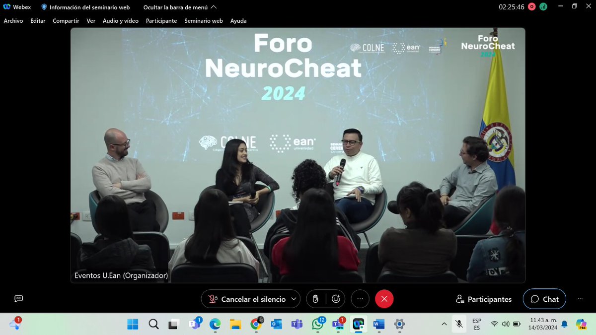 BrainAWColombia's tweet photo. #NeuroCheat @UniversidadEan @ColneColombia el mercadeo no tiene la culpa de la desinformación en redes! Dice el Dr Sadoth Giraldo https://t.co/c4YDrVf3CW