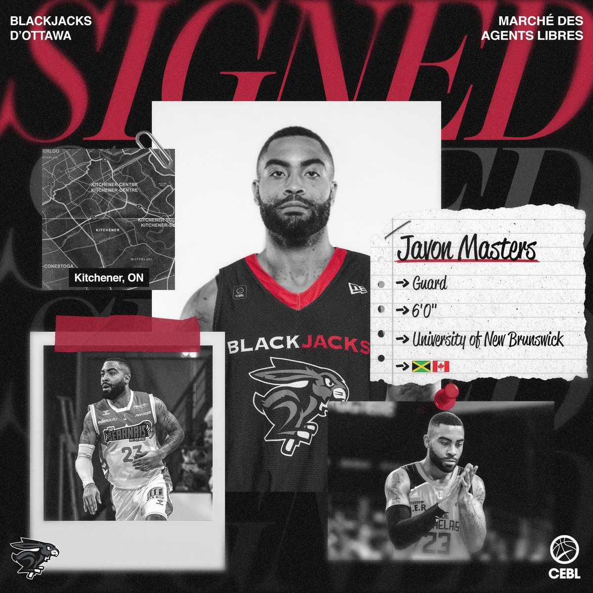 ott_blackjacks's tweet image. PLAYER SIGNING 🖊️

The most prolific scorer in @usportsca history, Javon Masters is returning to Canada with the Ottawa BlackJacks.

He is currently completing the season with @ebplo in France, averaging 16.4 points and 5.0 assists.

Learn more 🔗: theblackjacks.ca/ottawa-blackja…