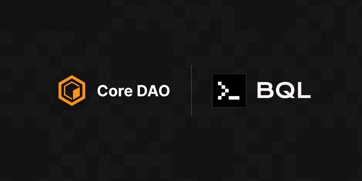 OpenBQL's tweet photo. #BQL is proud to support @Coredao_Org, the innovative and rapidly expanding Bitcoin-powered, and EVM-compatible blockchain. 

🔗As a Blockchain Query Language, BQL will leverage #AI to streamline on-chain interactions for #Core. 

Stay tuned for more updates! 🚀 https://t.co/vVnpI4j9I6