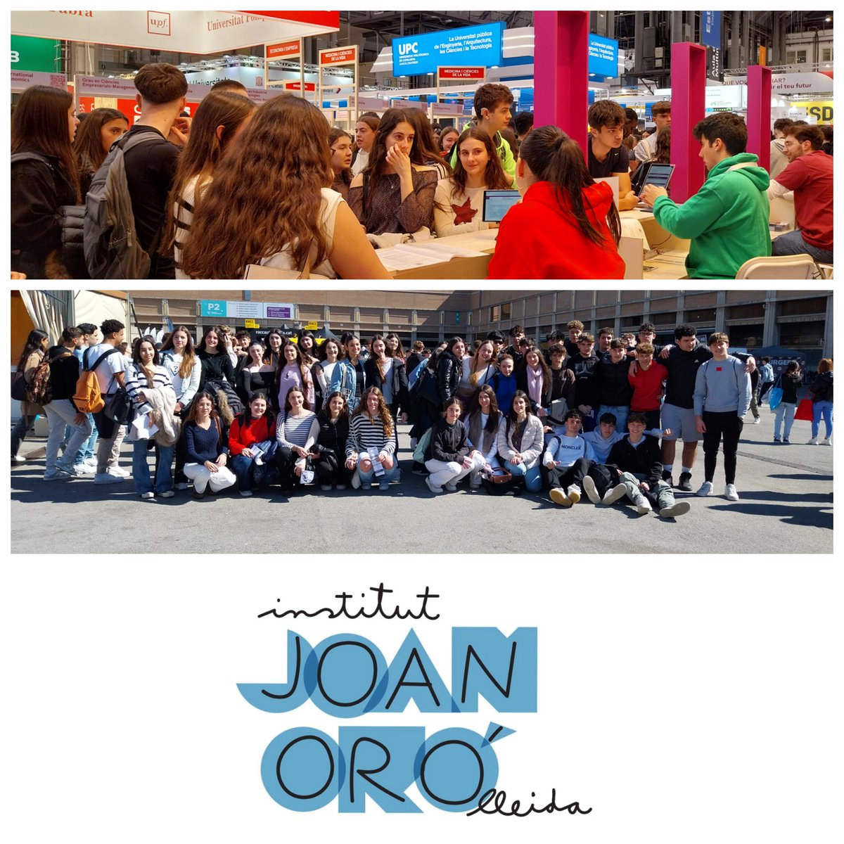 INSJoanOro's tweet photo. I després de batxillerat, què?
🗣 Visitem el @saloensenyament amb l'alumnat de #1rBAT i aprofitem l'oportunitat per resoldre els nostres dubtes 🤔
#SomMésHumans➕❤️ https://t.co/ylo5ulP3pd