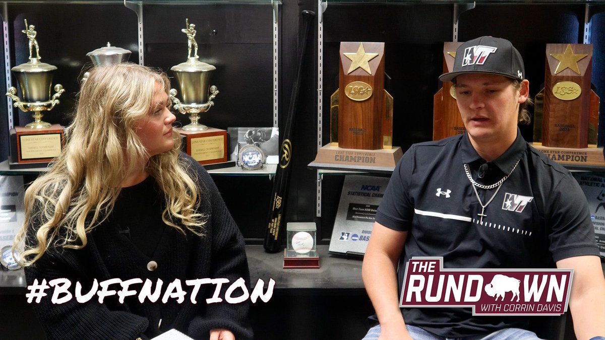 wttherundown's tweet photo. Let’s talk about our Buffs⚾️ with senior pitcher Reese Miller, and see how you can get your tickets for the Men’s Regional Tournament that’s being hosted here at WT! Link in bio…
•
•
#BuffNation #HereWeCome #NCAA #LSC #BigTrust https://t.co/eonsYdknrc