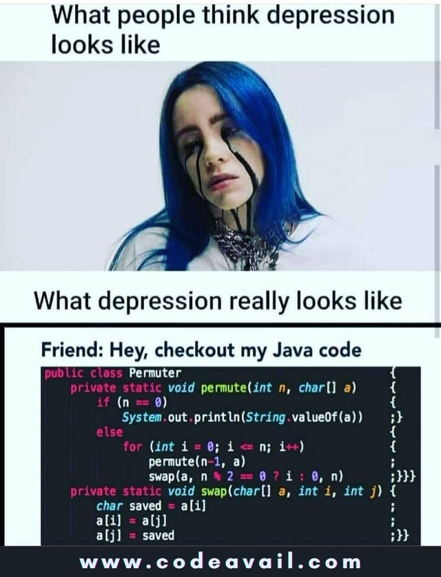 Prakhar_tech775's tweet photo. #memesdaily I have been coding in java since last year and even i don't understand any of this

 #meme #memeslover #memecoding #humor #fun #funpost #programming #webdev #webdeveloper #webdevelopment #Java  #google #SoftwareDevelopment #SoftwareEngineering VSCode #code #codinglife https://t.co/GUKhlFzCq7