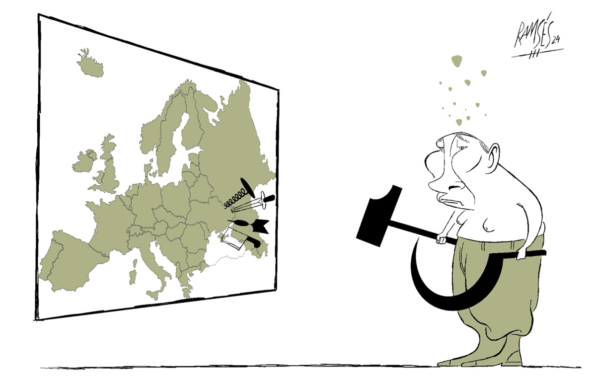 CartooningPeace's tweet photo. [EDITORIAL]

"#Russia: mock election for #Putin’s 4th term"

Our weekly editorial is online on our website: https://t.co/vnGzLTEvrg

✏ #Pakman (France), @kaltoons (United States), @Ramsesdraw (Cuba) https://t.co/PvtjGm1TQb