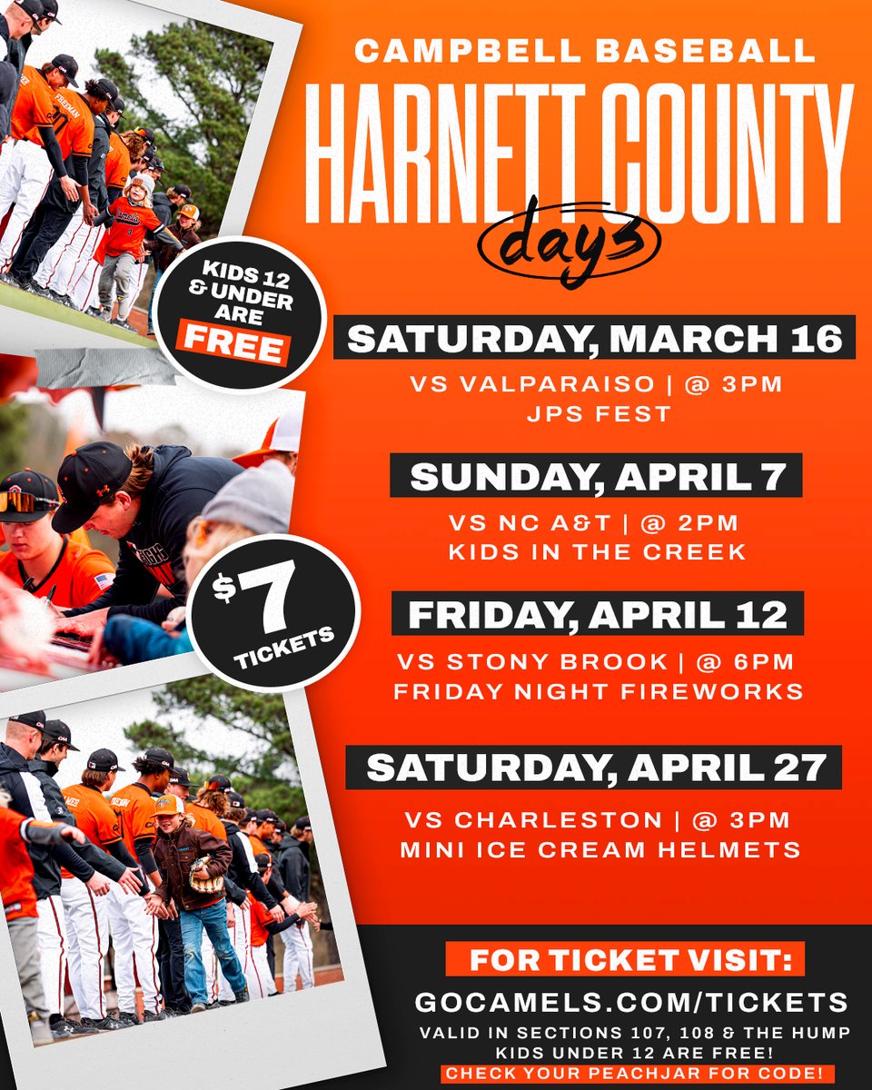 Friday Nights @ JPS! 🤩 Harnett County School students, teachers, & family get discounted tickets ➡️ for this Fridays game @ 6PM 🎟️ gocamels.com/tickets *Check your PeachJar for promo code* #FightAsONE