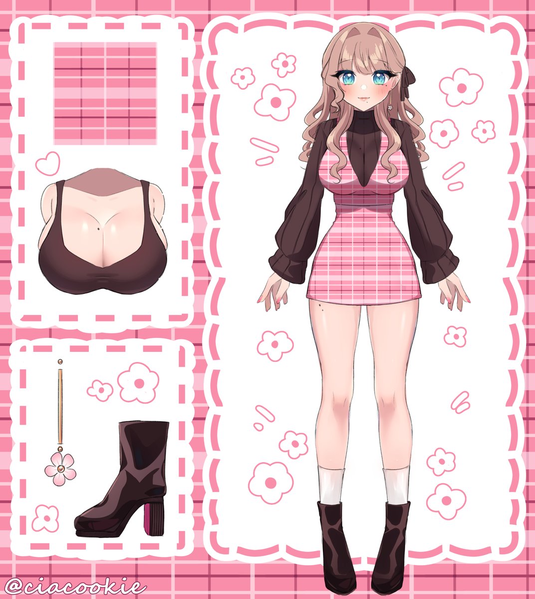 ciacookie's tweet photo. small outfit sketchies~  i love being comfy and cute🌷🌿 #ciaillust https://t.co/xhypnDN0ou