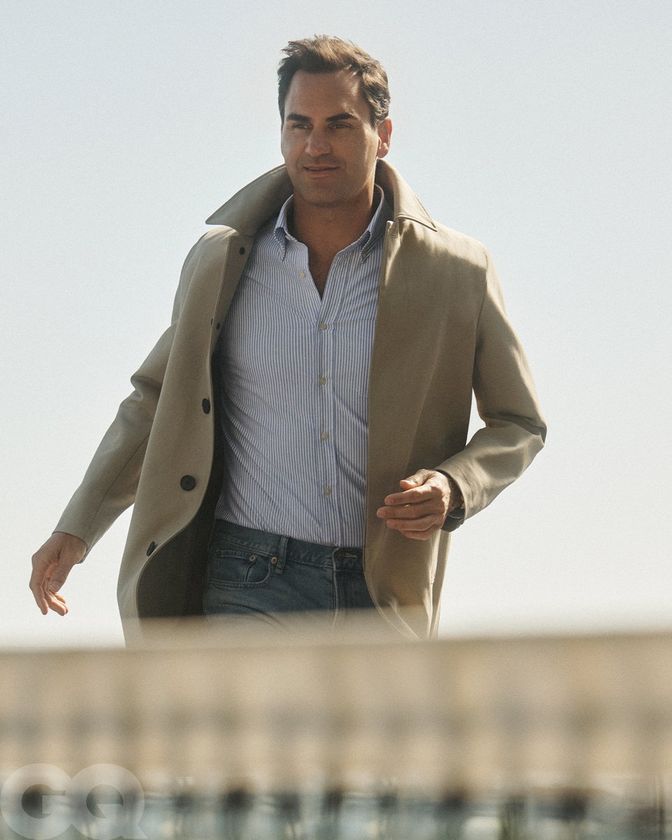 GQMagazine's tweet photo. “Tennis was my identity, but it was not what I was doing all day every day… for the most part, I’m being more of a dad and a husband and a son.” @rogerfederer 

🔗:  https://t.co/JRpRh6BHJk https://t.co/hv3bibuGz6