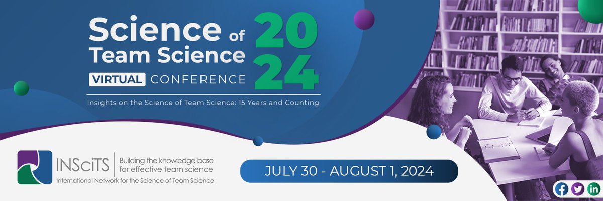 Workshops for the SciTS 2024 Virtual Conference are due Friday, March 15!  The 2024 SciTS Conference will be held virtually from July 30 - August 1, 2024.   

Check your email for more details! SUBMIT HERE ➡️ bit.ly/3IyOyak