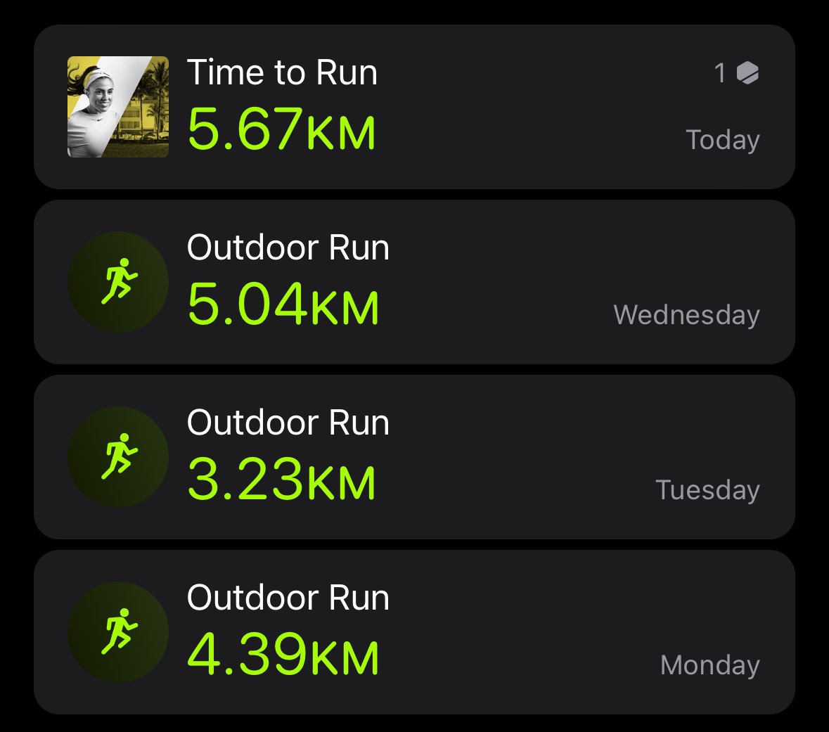 Stead's tweet photo. Slowly, slowly getting back into it. #SteadyPace https://t.co/RgNiDAq6d5
