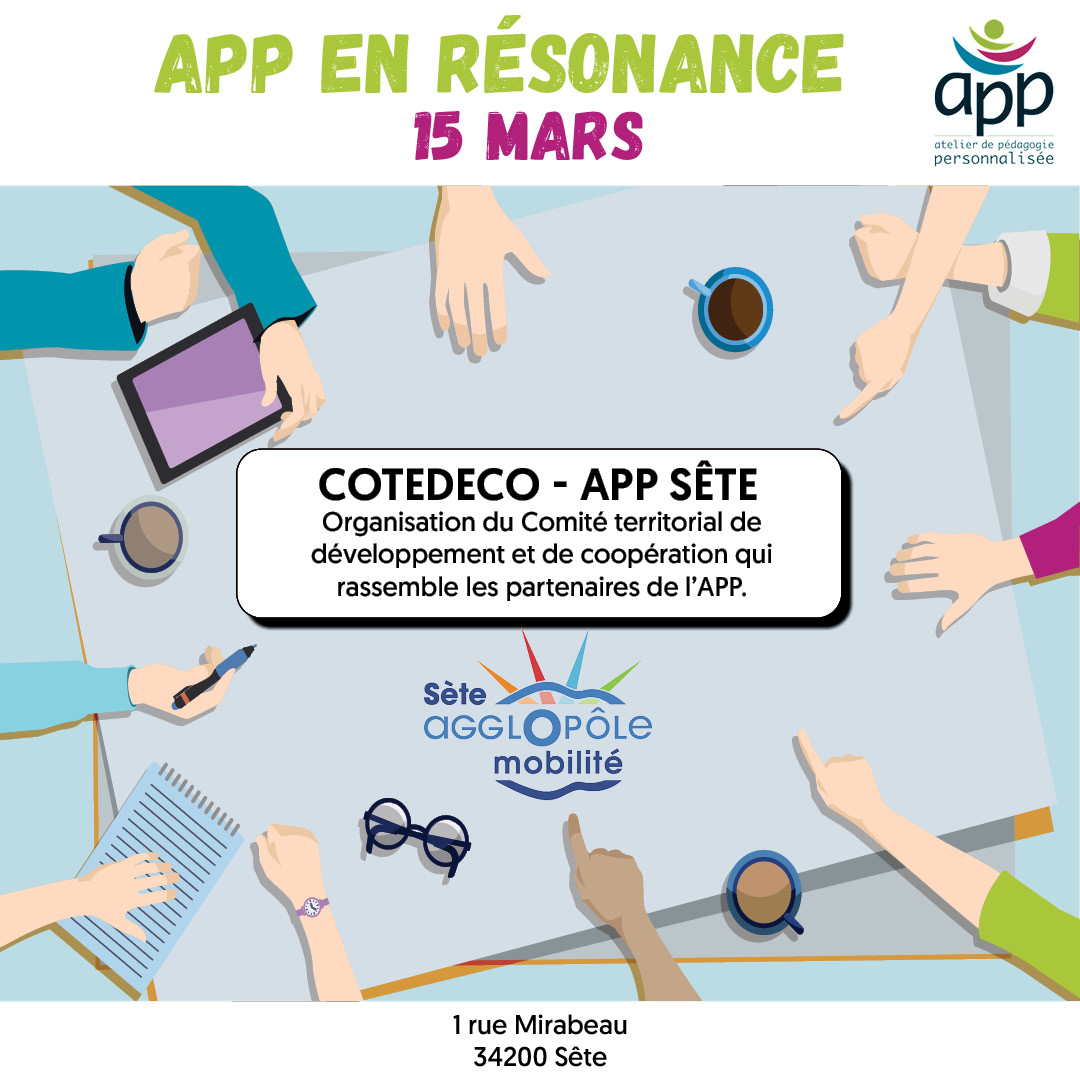 L'APP de Sête - @Sete_agglo_med  organise son #COTEDECO à l'occasion de la manifestation #APPenRésonance ce vendredi 15 mars.

#RéseauAPP