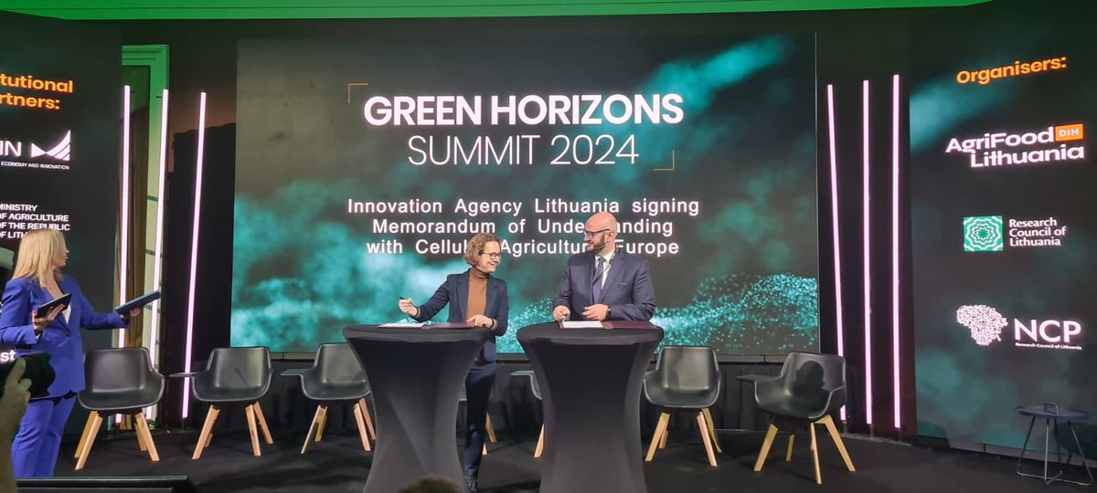 Excellent to see the Lithuanian government has signed a Memorandum of Understanding with <a href="/CellAgEurope/">Cellular Agriculture Europe</a> – the first such agreement in Europe – aiming to boost collaboration and support the development of the country’s alternative protein ecosystem.