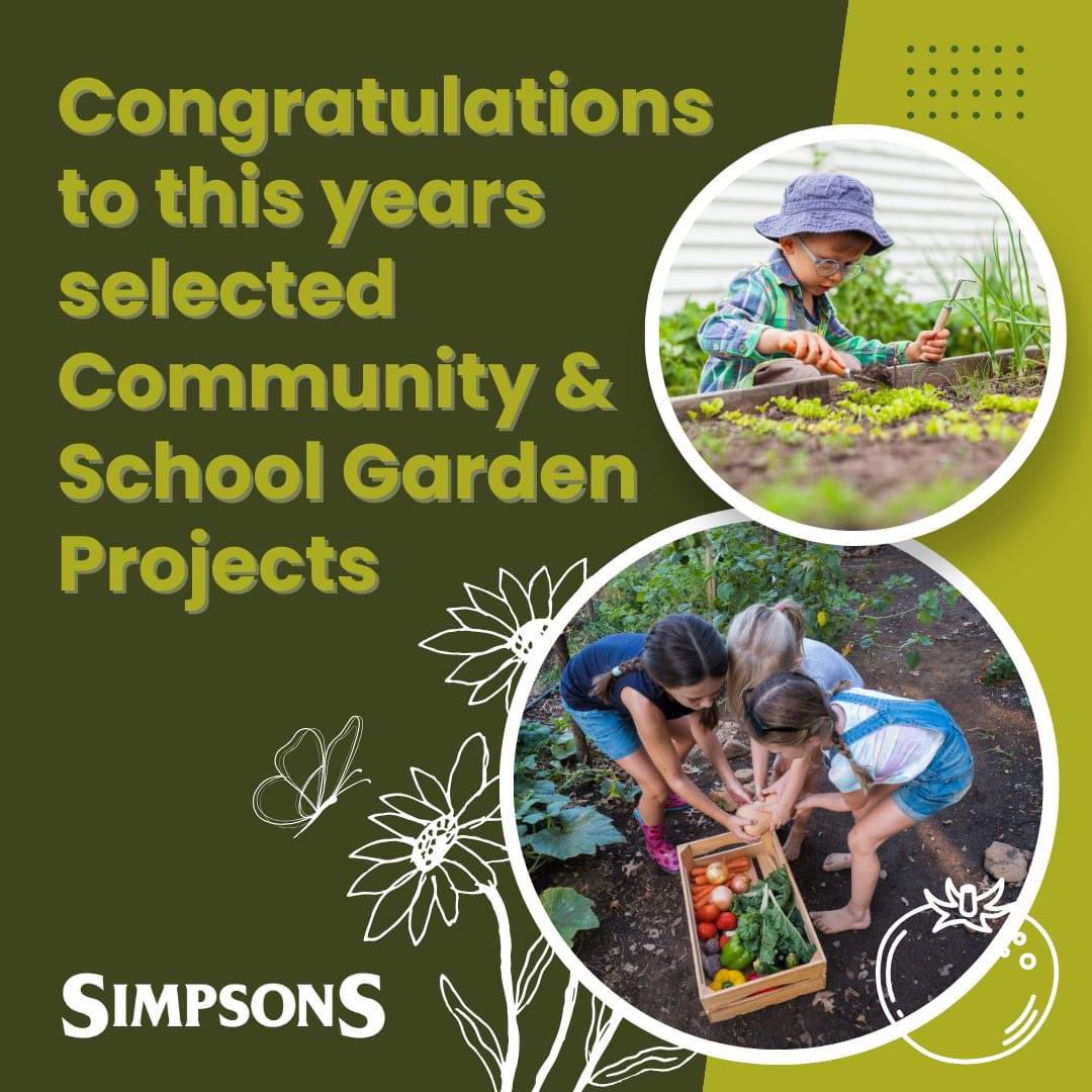 Thanks to all who applied for our 2024 school &amp; community garden funding. We are so pleased to hear about so many local school &amp; community growing projects!🏡Pop over to our website to find our list of chosen projects for this year:
simpsonsgardencentre.co.uk/community/scho… 
#community #gardening