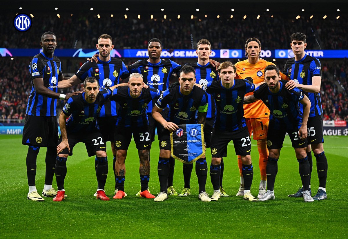 Ci rialzeremo, uniti, per finire la stagione in bellezza💙🖤 @Inter