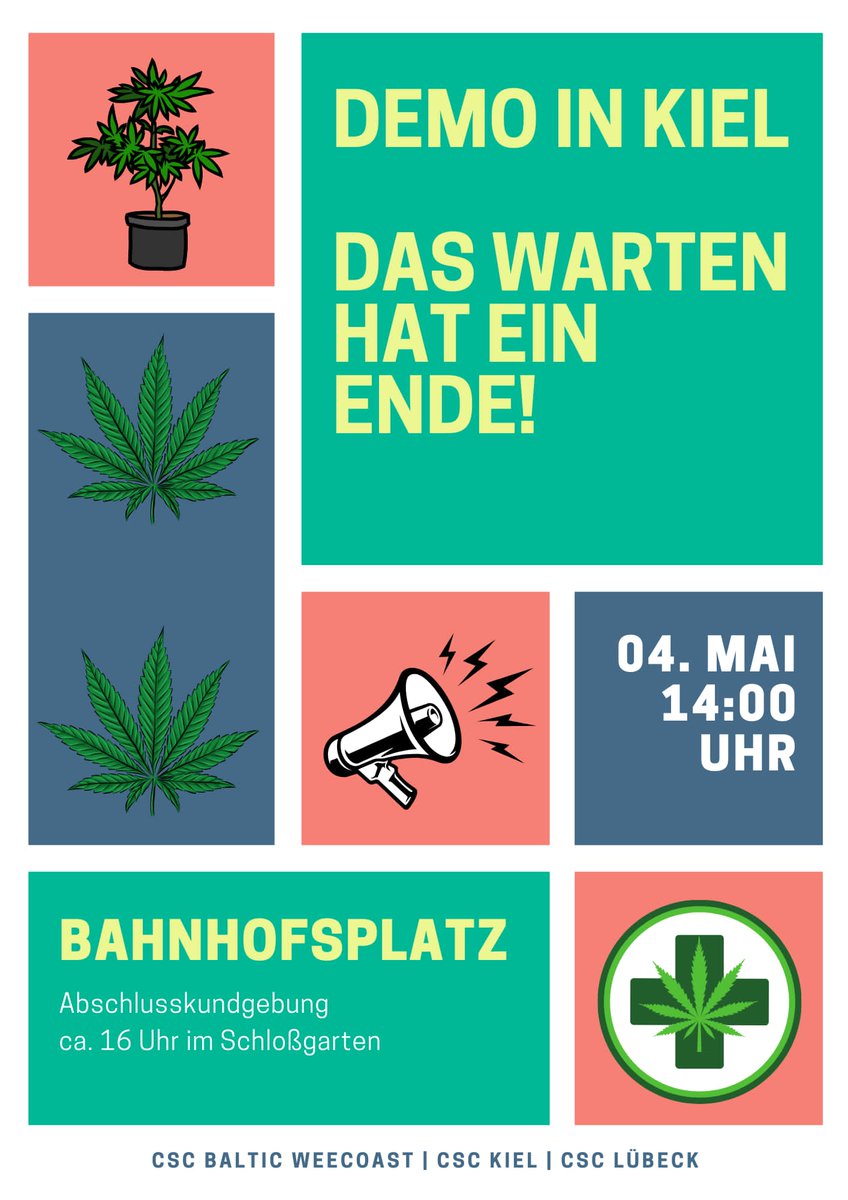 #Weedmob
#SchleswigHolstein 
#Cannabis 
#GMMKiel
<a href="/CSC_Kiel/">Cannabis Social Club Kiel e.V.</a> 
<a href="/CSCLuebeck/">CSC Lübeck</a> 
CSC Baltic Weedcoast