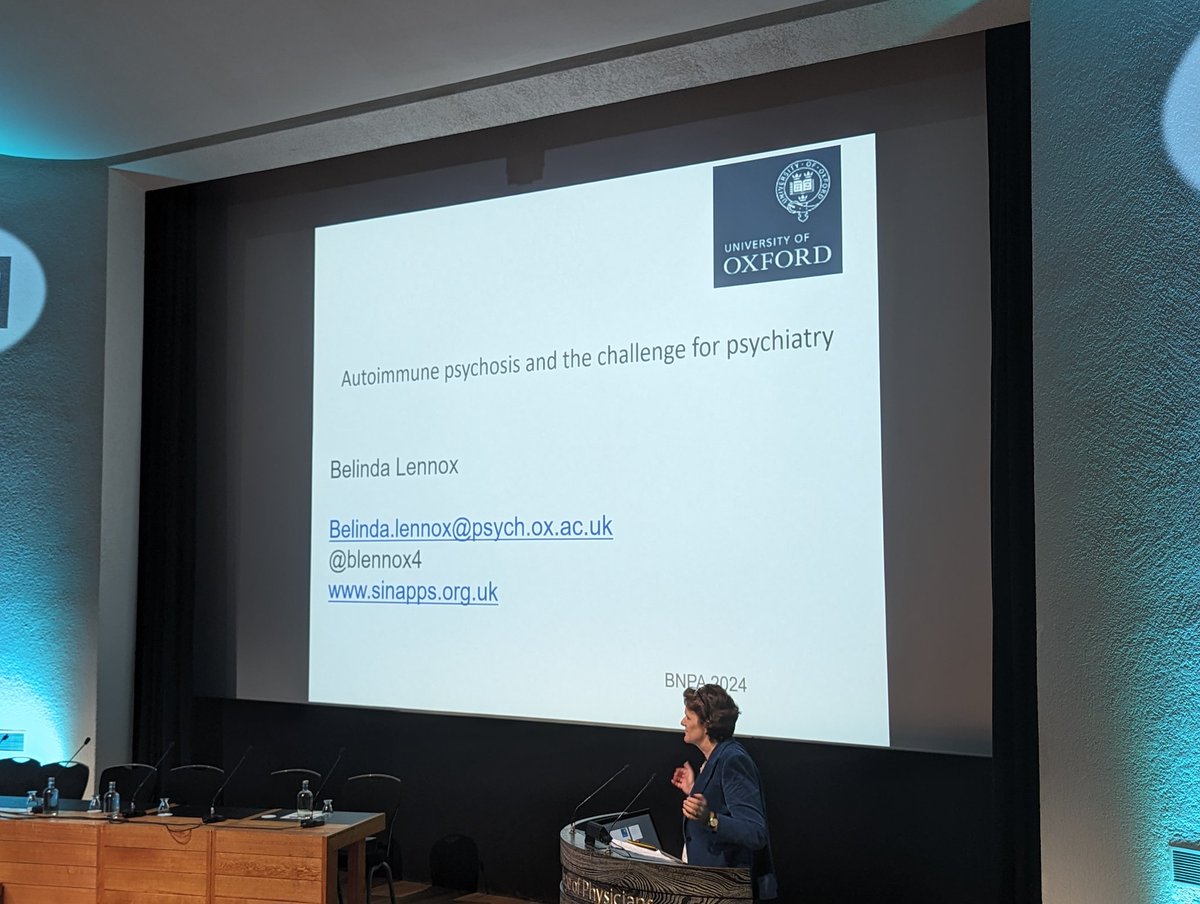 We're delighted to have Professor @BLennox4 delivering this year's much anticipated BNPA Medal Lecture 🥇