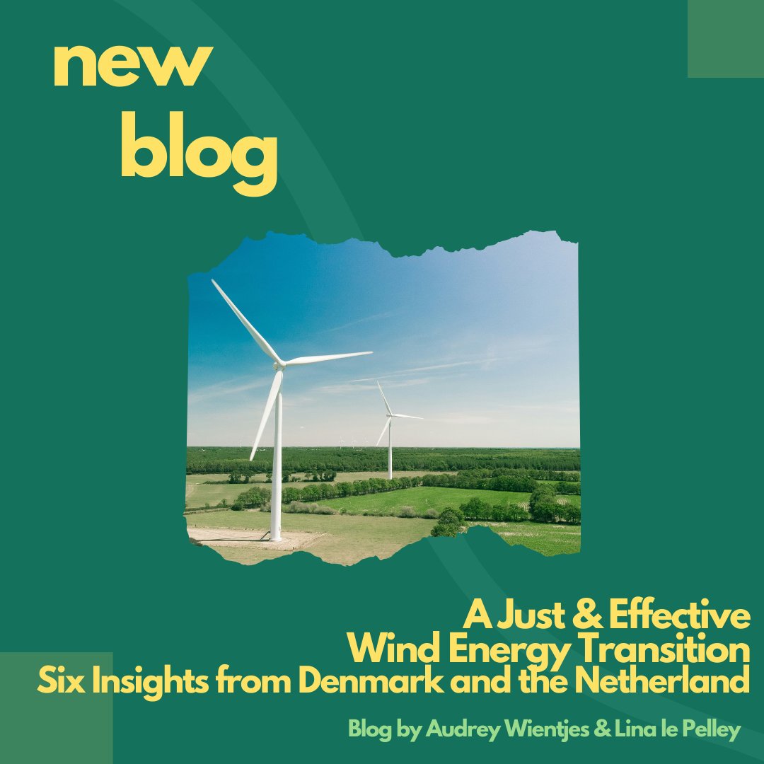 Check out our latest blog featuring insights from Audrey Wientjes &amp; Lina le Pelley on the JustWind4All project. Dive into Danish &amp; Dutch case studies for lessons on participatory, inclusive, and just wind energy development⚡️ eur.nl/en/news/just-a…