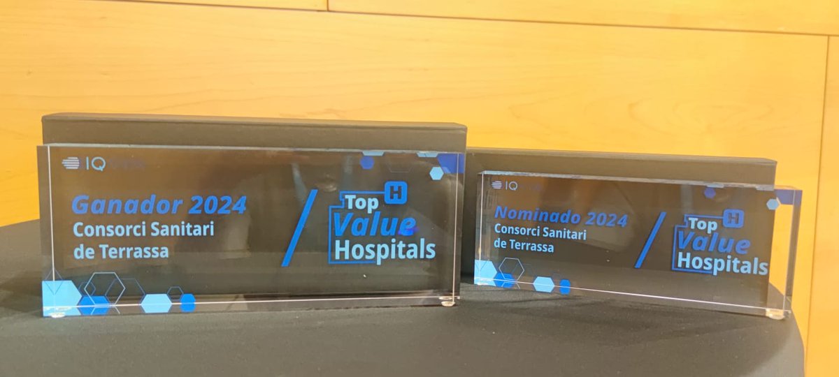 CSTerrassa's tweet photo. 🏆El Consorci Sanitari de Terrassa rep un premi en la categoria Top Value - Right Care a la tercera edició dels premis Top Value d'@IQVIA_Spain. A més, és un dels 8 nominats en la categoria Top Value - Global. Enhorabona❗️👏🏽
#CSTerrassa #TopValue https://t.co/TbC9ko5MEl