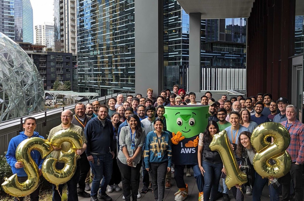 We’re celebrating AWS #PiDay AND the 18th birthday of our first generally available service, Amazon S3! Since it launched, S3 has grown to become the world’s most popular cloud data store with more than 350 trillion objects and now 1 million+ data lakes running on <a href="/awscloud/">Amazon Web Services</a>. S3