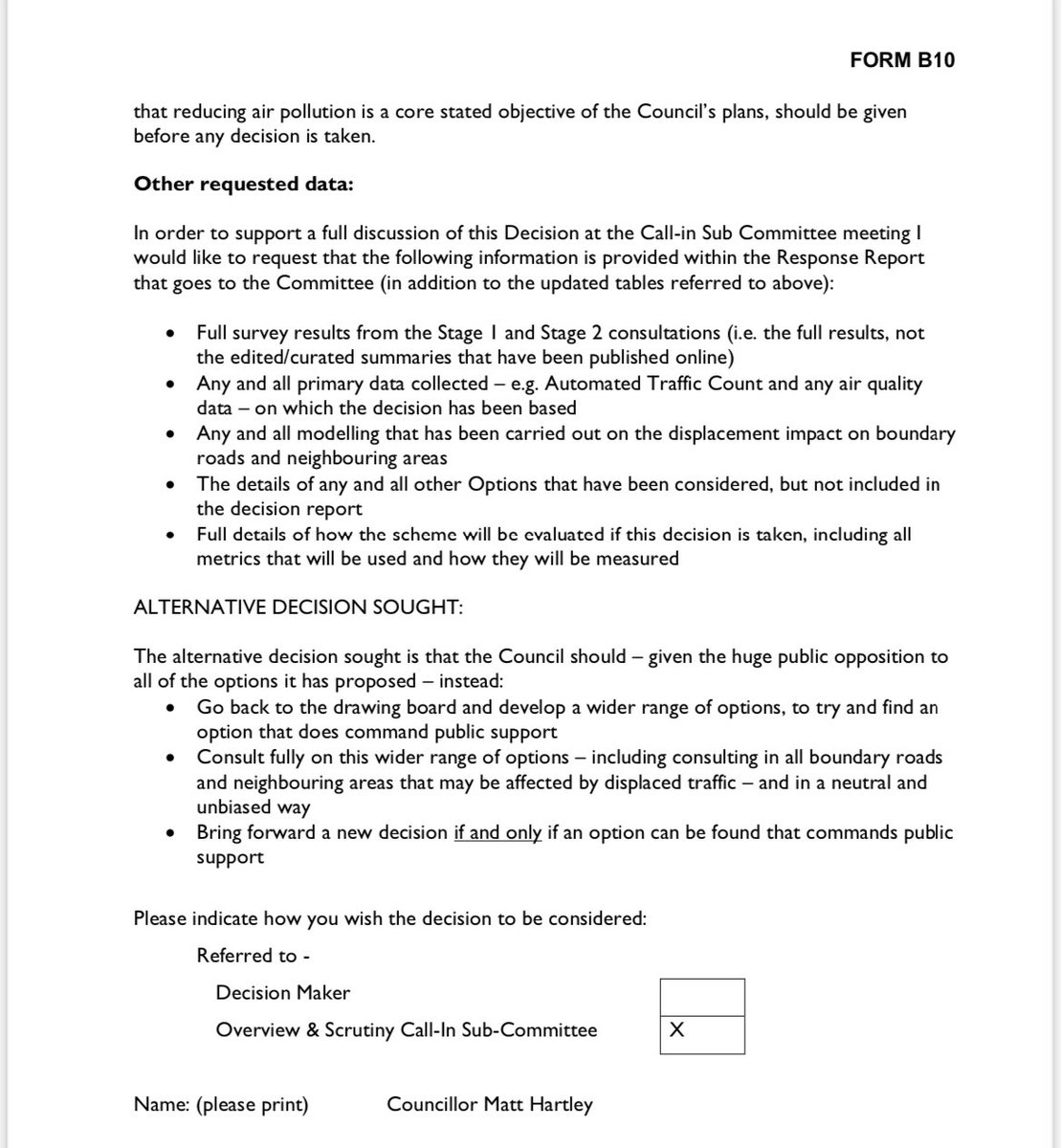 I’ve ‘called in’ Greenwich Council’s decision to press ahead with its West & East Greenwich Low Traffic Neighbourhood (LTN). Lots of issues that need scrutiny 👇👇👇+ important that residents have chance to scrutinise too. Background on @greenwich_wire greenwichwire.co.uk/2024/03/02/rus…