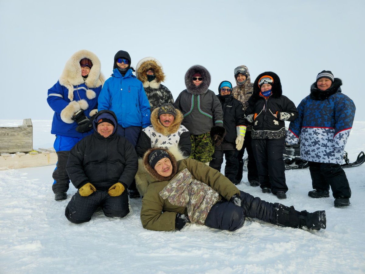 SmartICE_Arctic's tweet photo. This week SmartICE staff from across the north are gathering in Mittimatalik for a remote sensing workshop! Here they are pictured ground truthing and checking on the SmartBUOY.
Photo credits: Adrianne Mike-Qaunaq
#PondInlet #Training #InuitExcellence #SocialImpacts #SmartICE https://t.co/ENKkNWJ29T