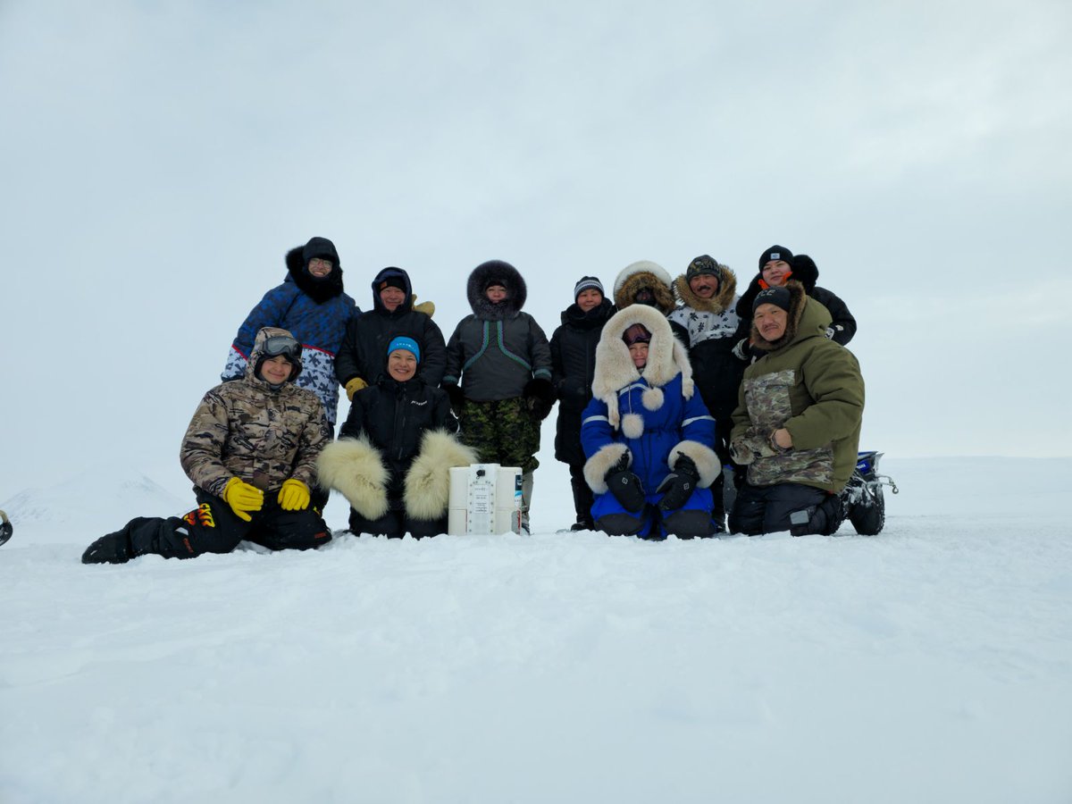 SmartICE_Arctic's tweet photo. This week SmartICE staff from across the north are gathering in Mittimatalik for a remote sensing workshop! Here they are pictured ground truthing and checking on the SmartBUOY.
Photo credits: Adrianne Mike-Qaunaq
#PondInlet #Training #InuitExcellence #SocialImpacts #SmartICE https://t.co/ENKkNWJ29T