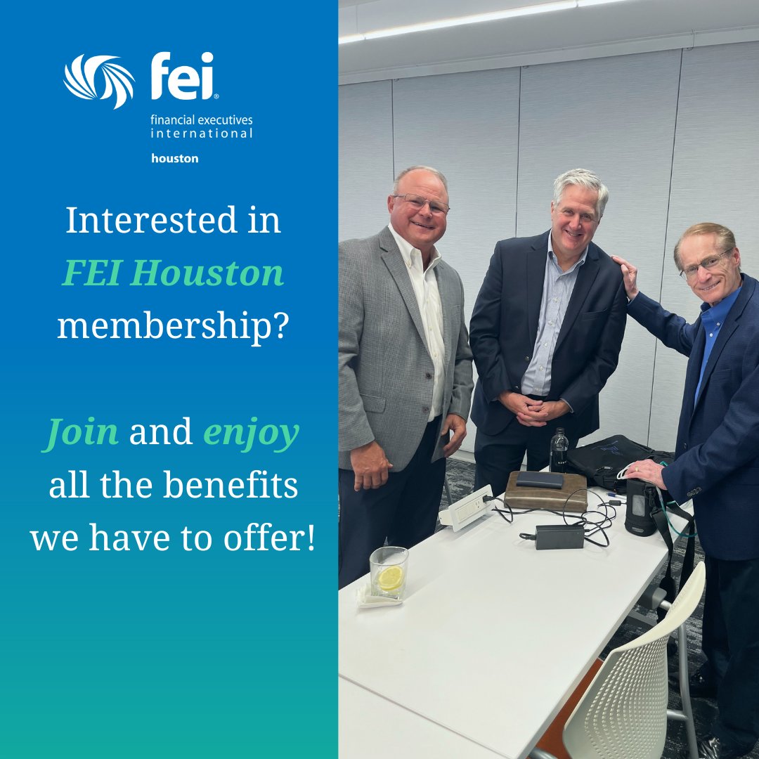 The time is now! Unlock your potential and join the premier community for financial executives! Become a member of FEI Houston today and elevate your career to new heights. Learn more: bit.ly/3dcwl6d