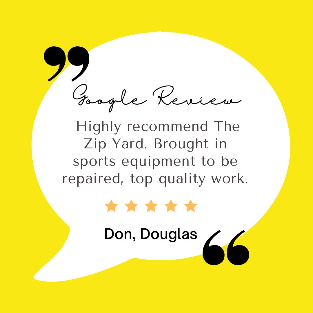 ZipYardDouglas's tweet photo. Got some sports equipment or kit that needs repairing or altering? ⚽️ 🏃‍♀️ 🚴‍♀️ 🏊‍♀️ 🏋️‍♂️🧘

We’re the Champions at that! 🏆 

#sustainablefashion #upstyle #restyle #alterations #thezipyard #lookgreatfeelfantastic #weloveeveryBODY https://t.co/x6rkimq8nT