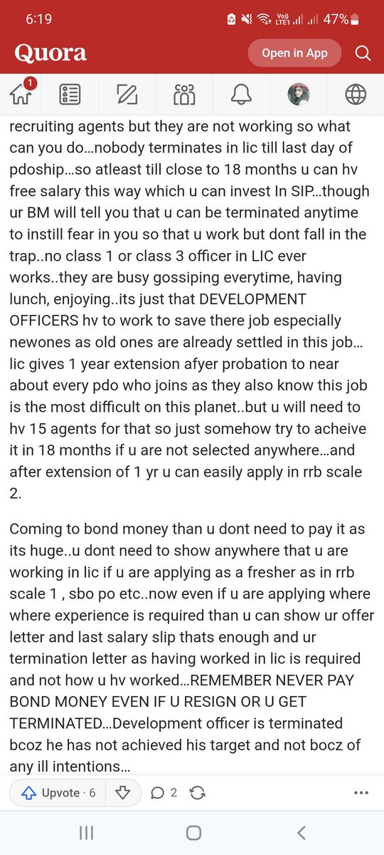 Syeda_Raheema's tweet photo. @LICIndiaForever @ram4durgamaa @LICIndiaForever see what people are doing with Lic and how they are misusing the benefitsof development officer its not just one person 80 percent of the people are doing it from so many years 
@LICIndiaForever https://t.co/XukMwrGiWp
