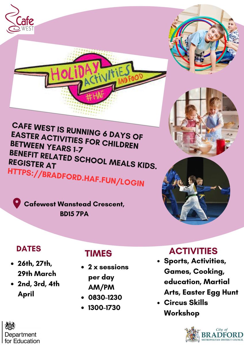 Easter Holiday Activities...