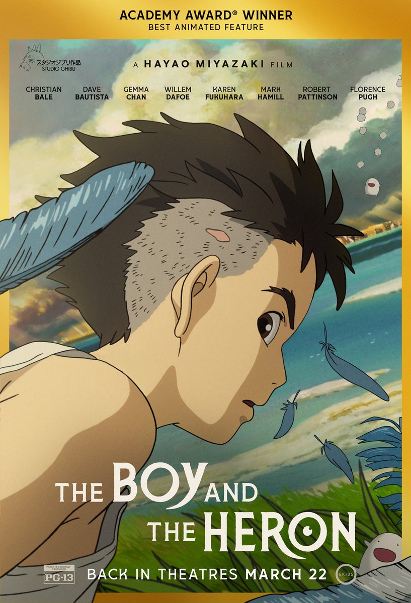 Hayao Miyazaki's THE BOY AND THE HERON is coming back to North American theatres starting March 22! 🌟 Screenings will include an introduction from Golden Globe-nominated composer Joe Hisaishi and a featurette with supervising animator Takeshi Honda. brnw.ch/21wHSlL