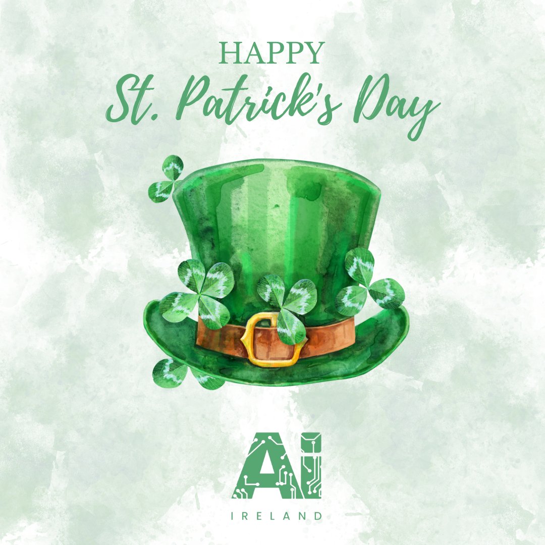 🍀 Wishing you all a wonderful St. Patrick's Weekend! 🍀 From all of us AI Ireland, we wish a very happy St. Patrick's Day to the AI Ireland community! We hope you all enjoy the festivities over the weekend. #StPatricksDay #aiireland #community #ireland