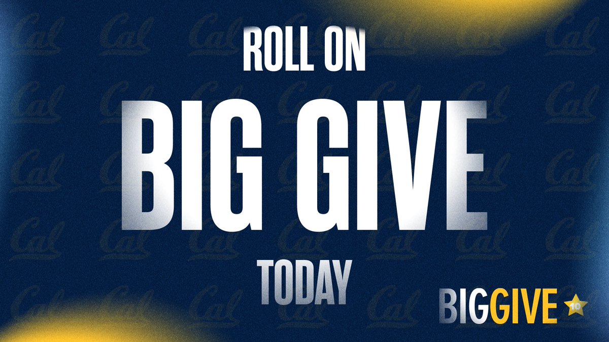 𝙍𝙤𝙡𝙡 𝙊𝙣 𝘽𝙞𝙜 𝙂𝙞𝙫𝙚 𝙏𝙤𝙙𝙖𝙮 🌟 Help us continue to provide exceptional experiences for our 850 student-athletes during #CalBigGive Make a gift today at calbea.rs/3TgOS3C #GoBears x #BearsGiveBig