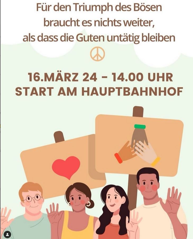 Manchmal verpasst man wichtige Termine, deshalb machen wir noch einmal auf die Demo für Demokratie am Samstag in #Aachen aufmerksam. Wir dürfen nicht nachlassen, denn #NieWiederIstJetzt