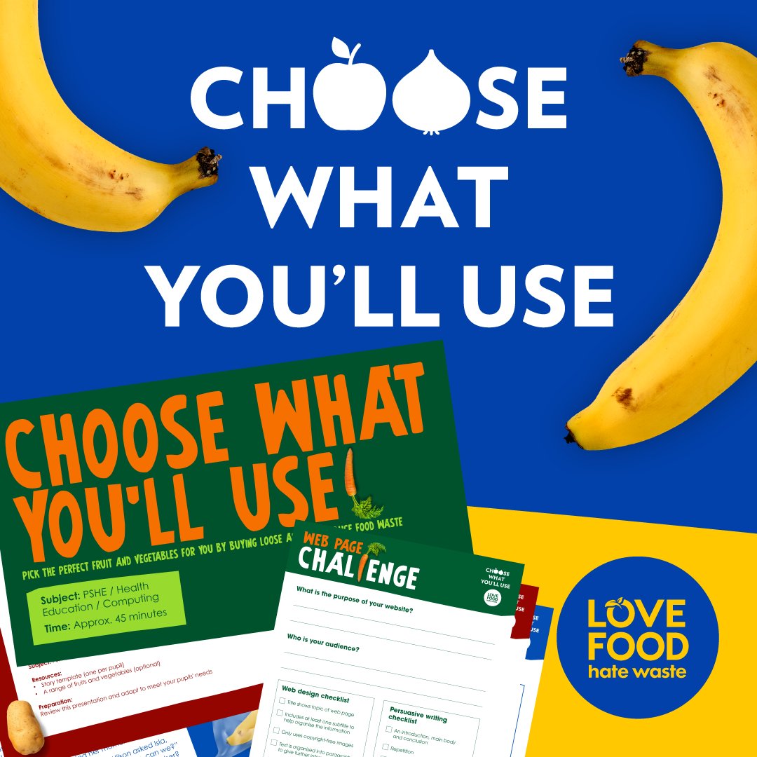 Calling all teachers! #FoodWasteActionWeek is launching next week and we want you and your class to get involved! Download our all new FREE schools pack now, including a lesson plan, brand new learning resources and a web page challenge for your students! bit.ly/SchoolsFWAW24