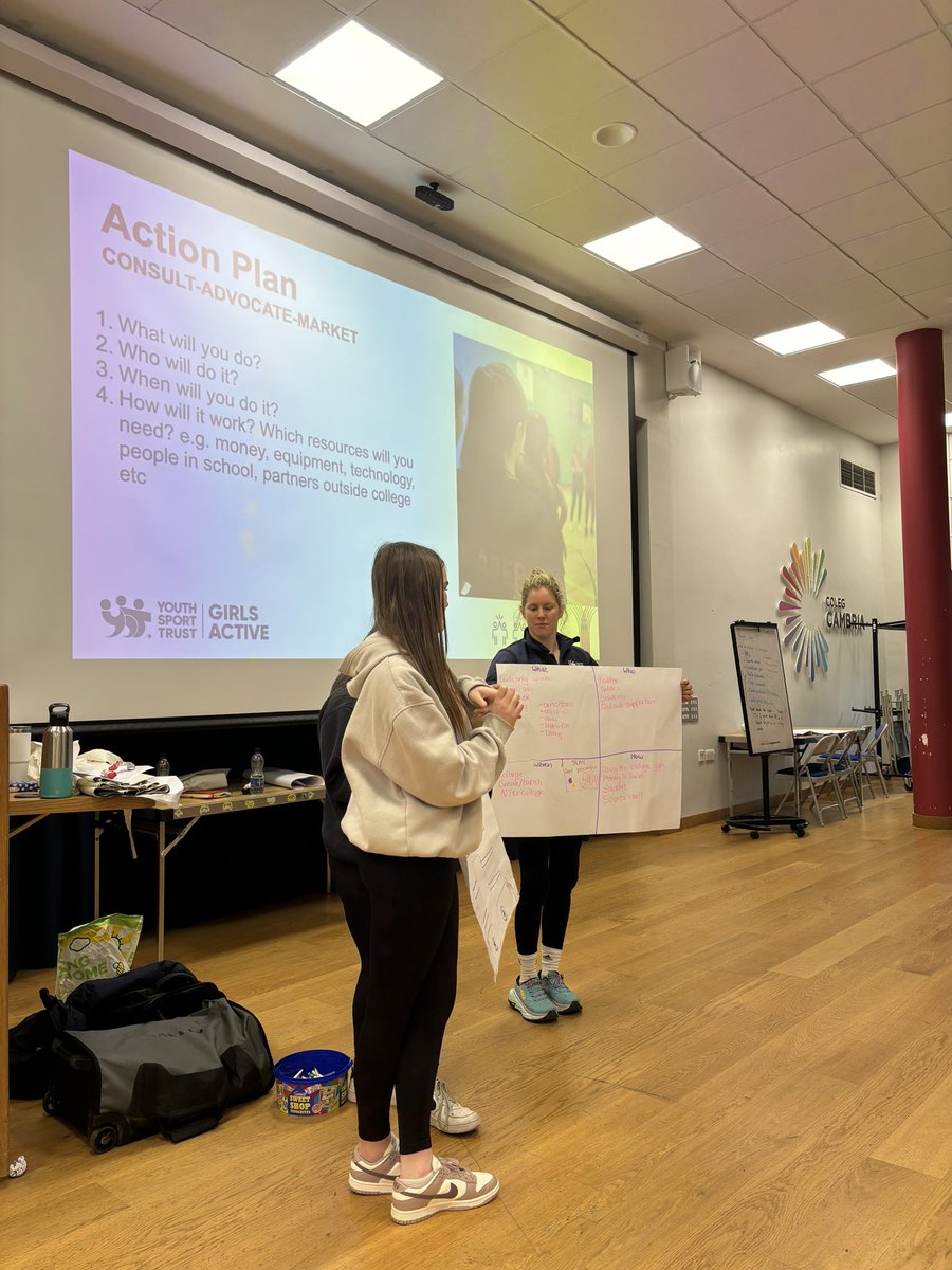 Such an uplifting, empowering day spending time with such a passionate group of learners @colegcambria as part of the launch of the @YouthSportTrust Girls Active programme! 💕 Also fantastic to work alongside @Robyn_Love13 🙌