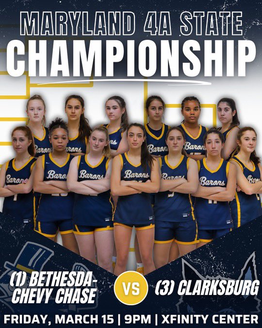 The Barons take on Clarksburg tomorrow in the 4A State Championship game! Let’s pack the arena!! Tickets are available on GoFan at the link below. 🕘 9:00 PM 📍 Xfinity Center 🎟️ gofan.co/event/1462901?…