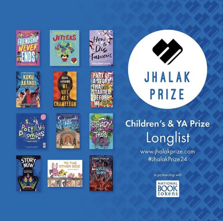 The best news that HOW TO DIE FAMOUS by our very own @NotAgainBen is longlisted for the Jhalak Children’s & YA Prize!!💜🩵 #jhalakprize24