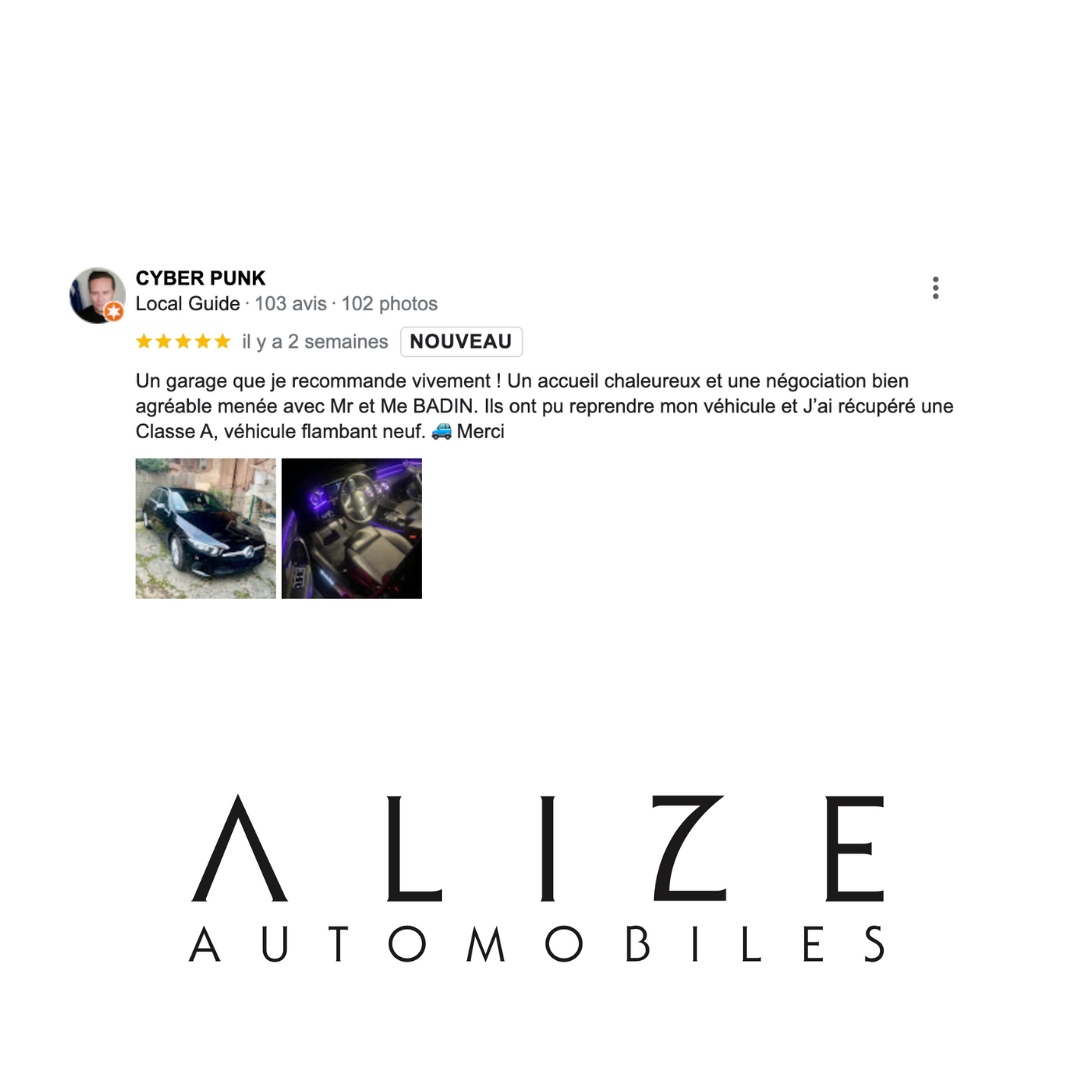 Merci pour cet #avisclient  très sympathique et les photos. La voiture va visiblement dormir bien au chaud. #alizeautomobiles 
😊🚘  #clientcontent  #chaillyenbiere #voitureoccasion