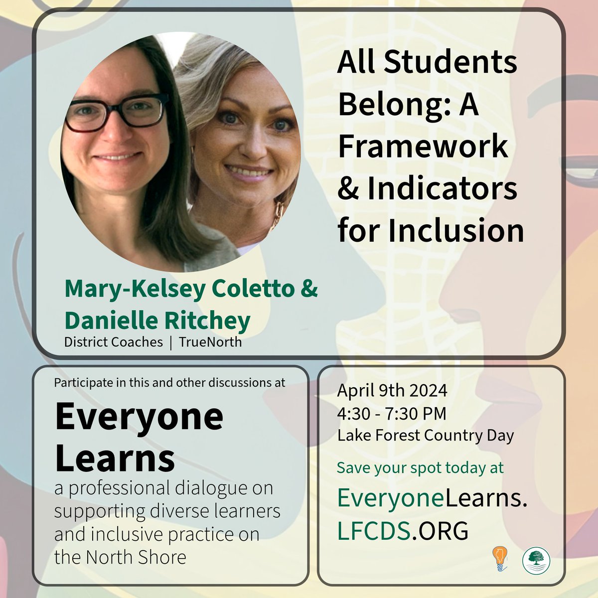 xpx_wav's tweet photo. #NorthShore #Educators! What's better than chat on #inclusion with colleagues on a Tues evening in Spring?
Join Mary-Kelsey Coletto &amp; Danielle Ritchey coaches at @TrueNorth804 and more including a keynote from @leeannjung  at https://t.co/oJJhr4YKiY

#udl #lakeforest #edchat https://t.co/01QUs6Gozq