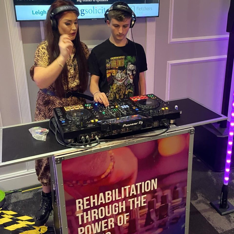 bpmrehab's tweet photo. #thrusdaythrowback to a great evening at the @headway_uk Stockport 40th celebration at @stockportcountyofficial at Edgley Park last week 🥳 Well done @dj_misschief and her @bpmrehab student for a great DJ performance. 👏 https://t.co/XNgzRWEqTM