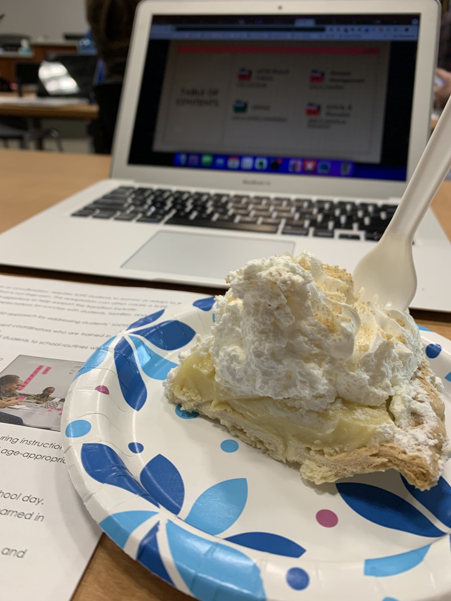 Enjoying pie and professional learning at Murray City School District on #PiDay2024—banana cream was the right choice!   
#wearemurrayut #mschat