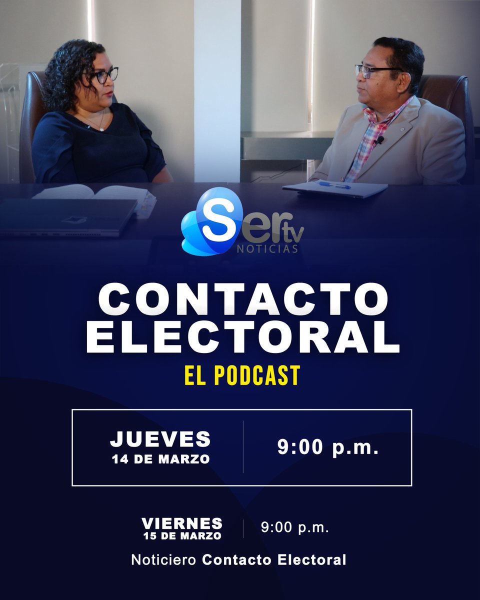 ¡Sintoniza hoy SERTV 📺 y entérate de todo lo relacionado de la Fiscalía General Electoral! ⚖️